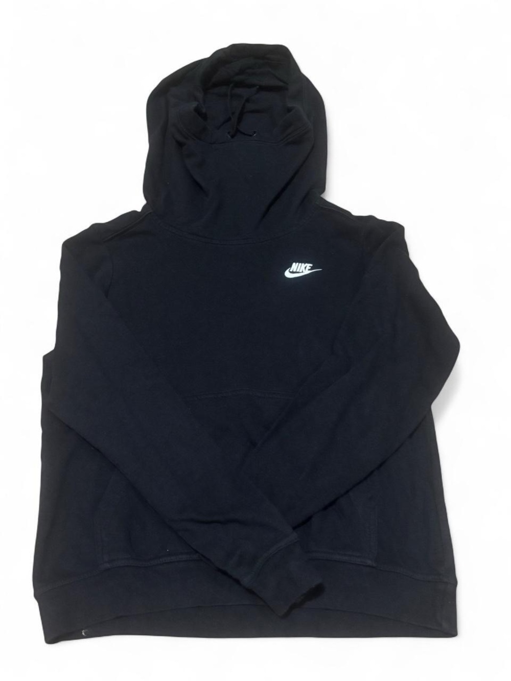 Nike Womens Black Logo Hoodie Sweatshirt